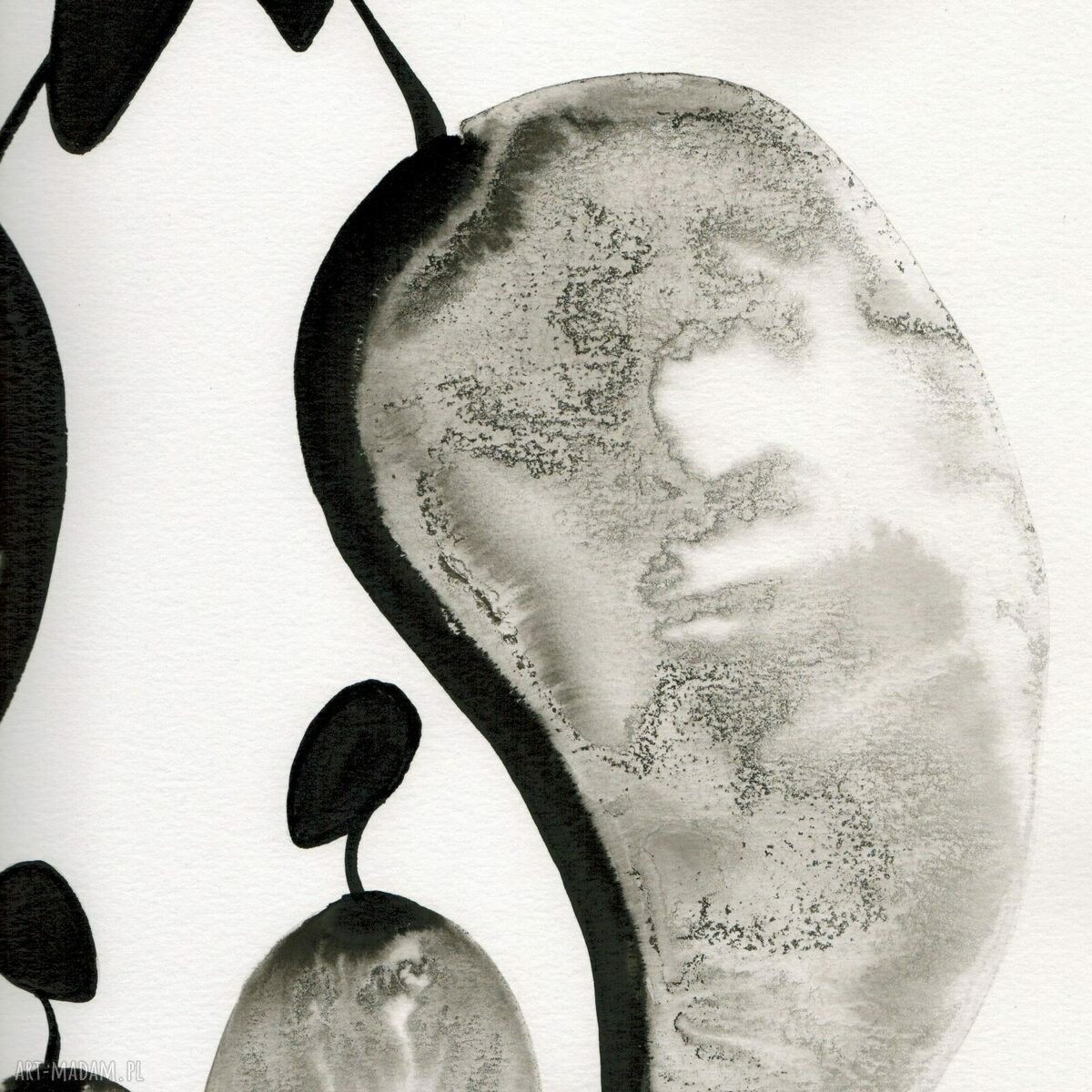 Zestaw 3 grafik 50x70 cm - abstrakcja z charakterem do Twojego salonu