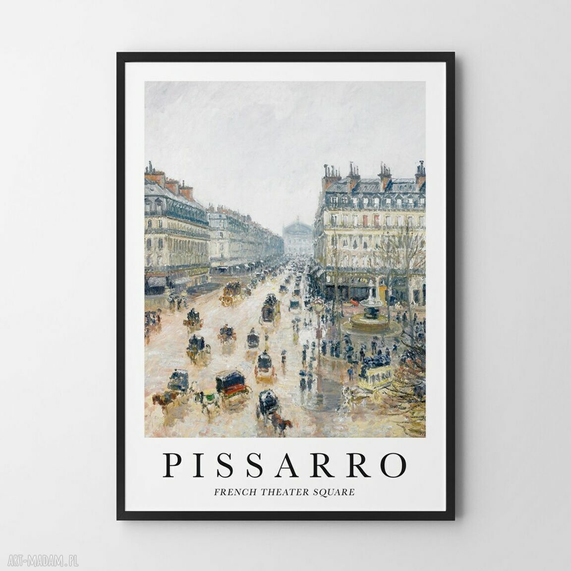 Zestaw 3 plakatów Pissarro 40x50 cm - do salonu, reprodukcje ścienne bez ram