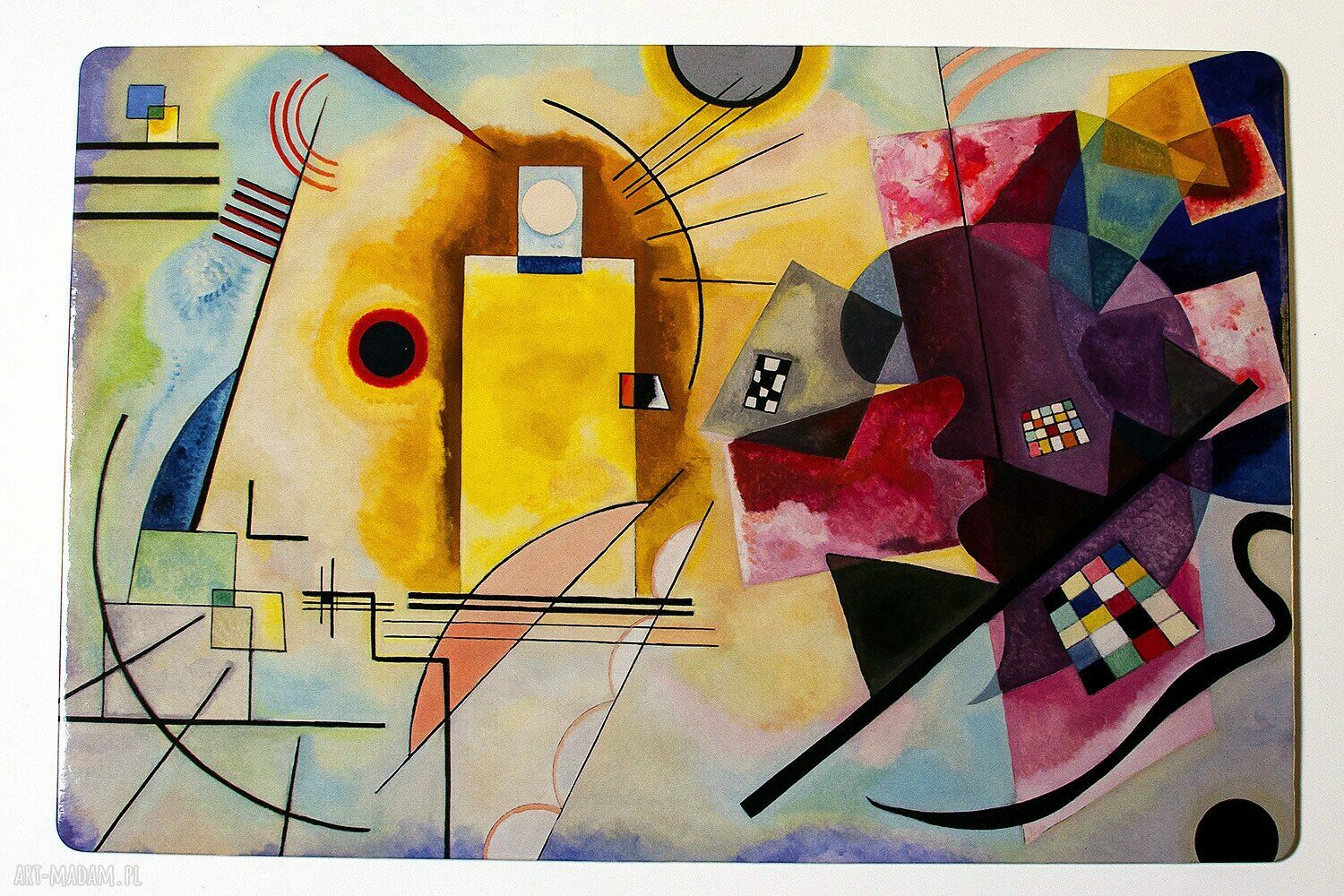 Zestaw 4 dużych podkładek na stół Kandinsky - 45x30 cm (Viva larte)