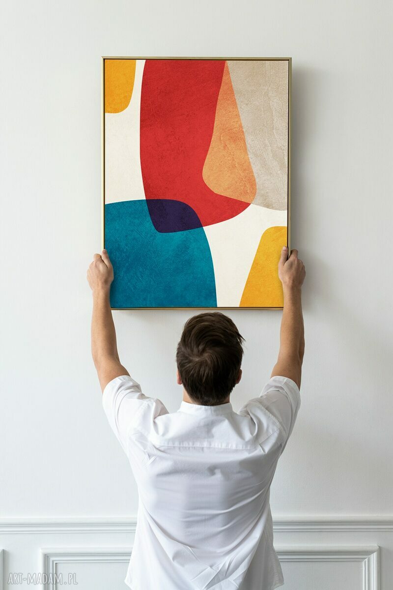 Zestaw abstrakcji Hogstudio 50x70 cm - modne plakaty do nowoczesnych wnętrz