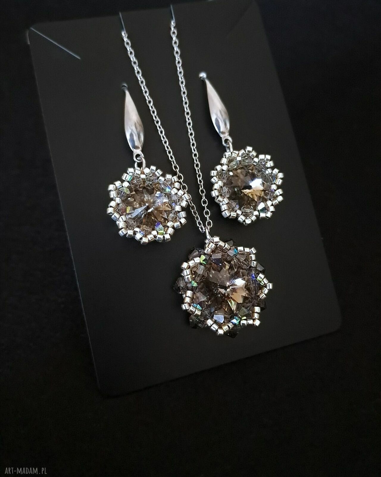 Zestaw biżuterii Black Diamond Maxima: naszyjnik i kolczyki