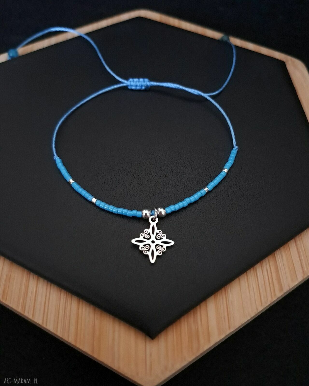 Zestaw bransoletek „Winter Sky” - Akwamaryn i Apatyt
