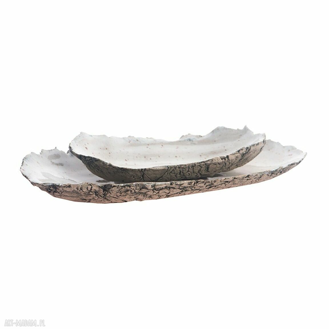Ręcznie robiony zestaw ceramiczny - półmiski do serwowania