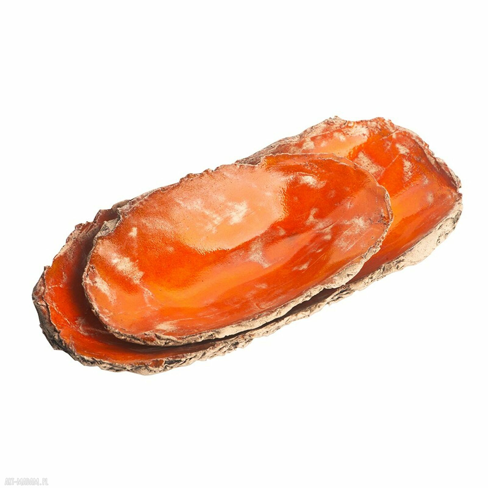 Zestaw ceramiczny z jasnej gliny - talerze i miseczki do codziennego serwowania