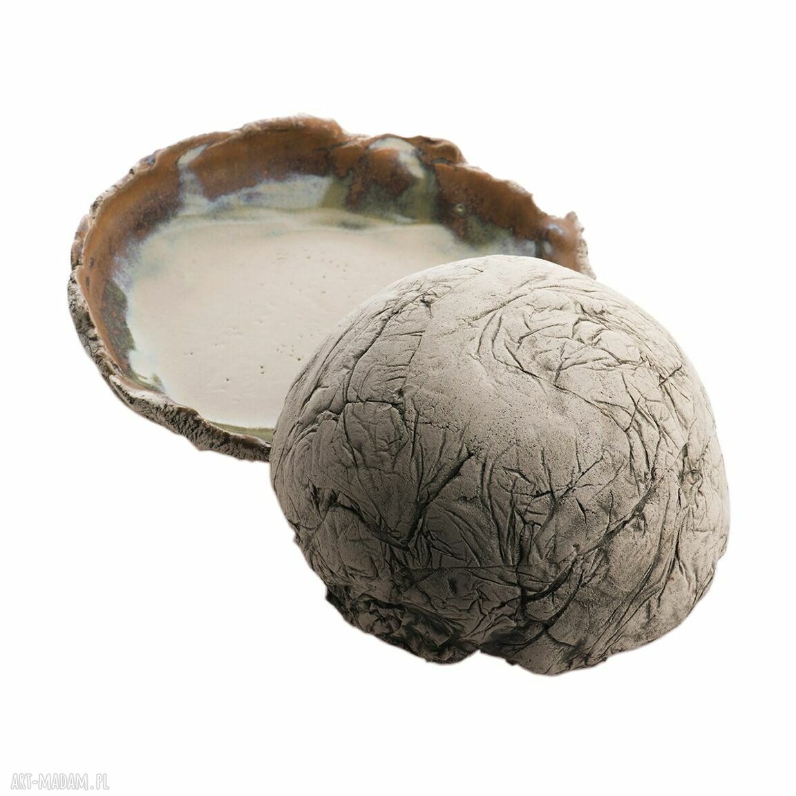 Zestaw ceramiczny: miska i patera