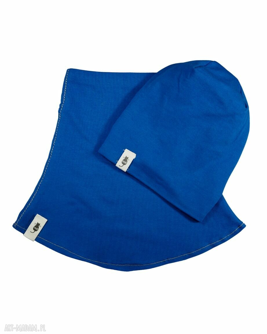 Zestaw czapka i komin BLUE na zimę