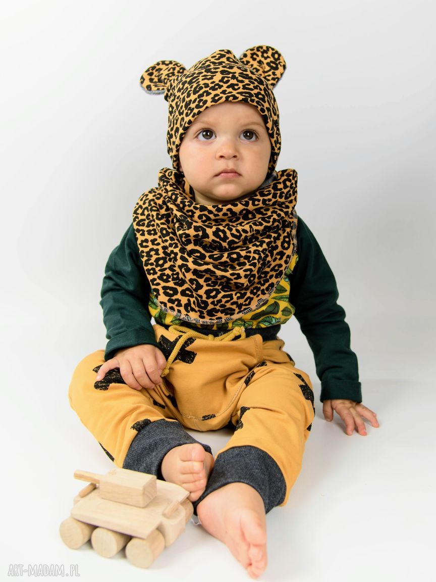Czapka i komin BEAR II - podwójny komplet dla dziecka