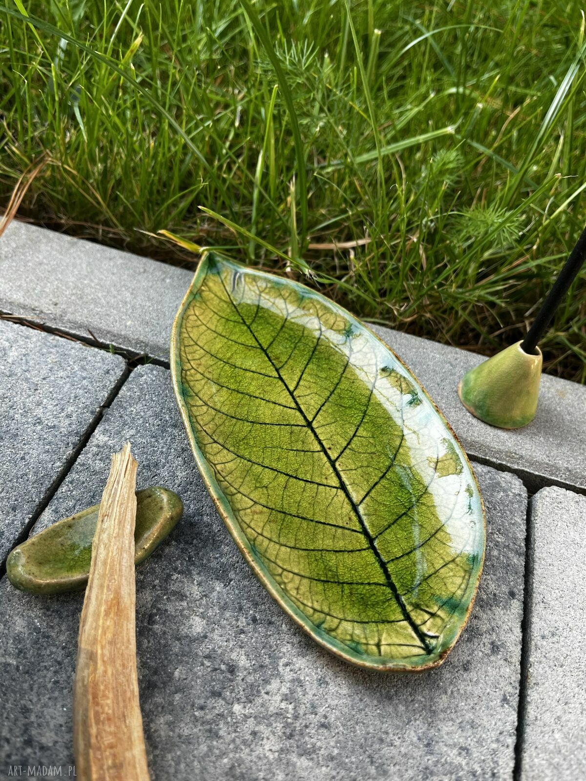 Ceramiczny zestaw do aromaterapii „Liść”