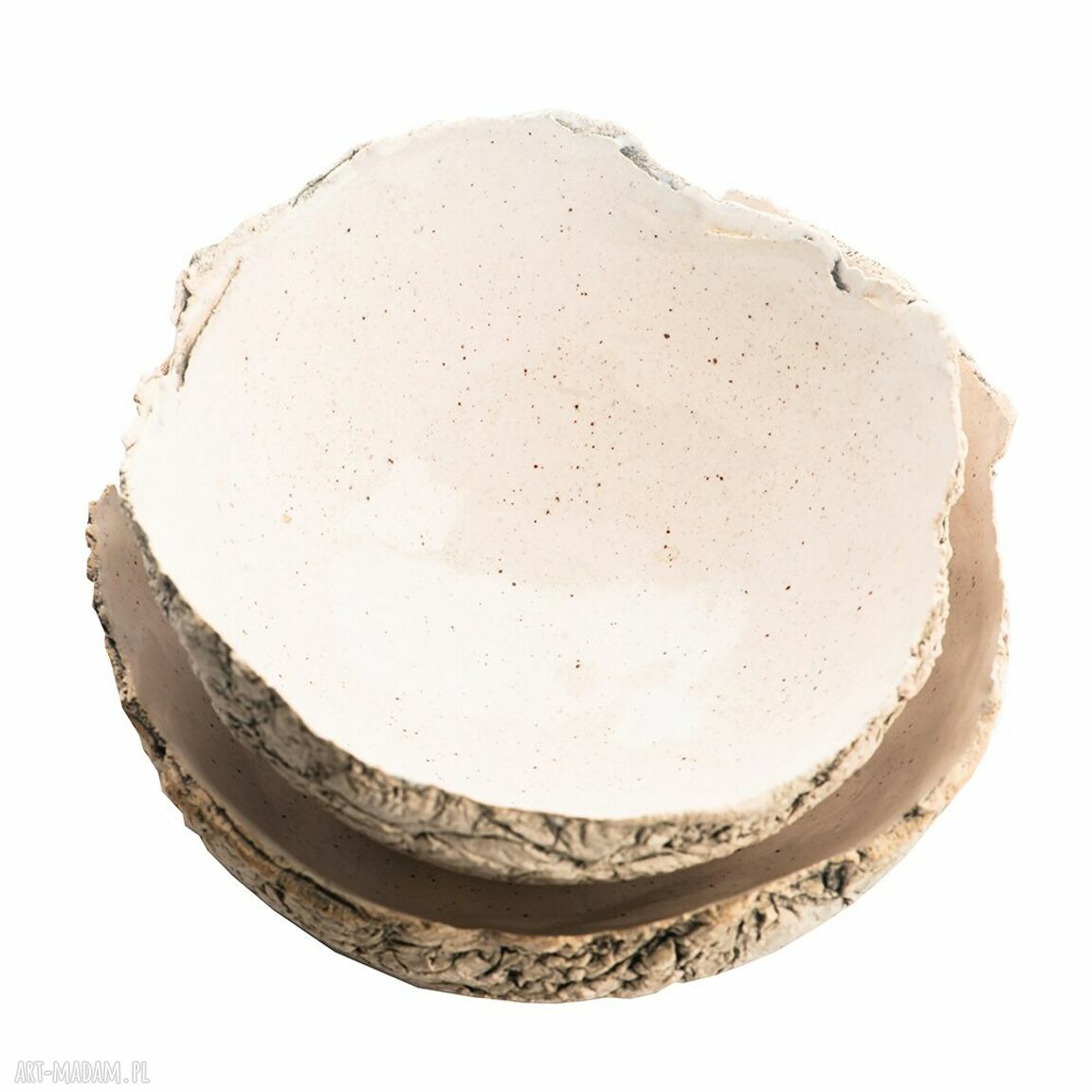 Ręcznie robione miseczki ceramiczne - zestaw 2 sztuk