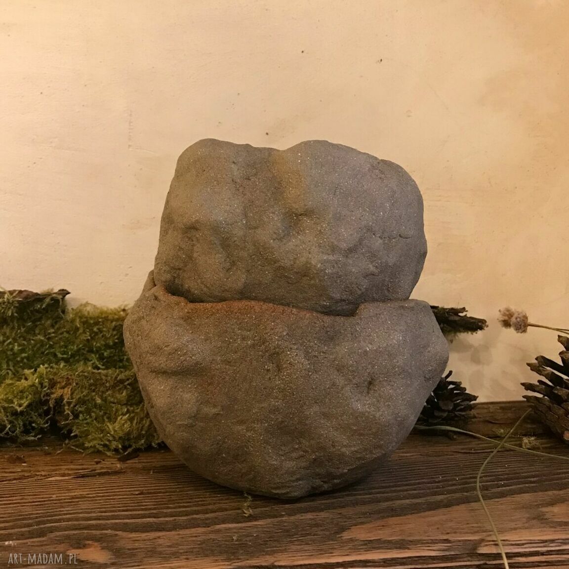 Zestaw dwóch misek ceramicznych Smokfa - Kamienie