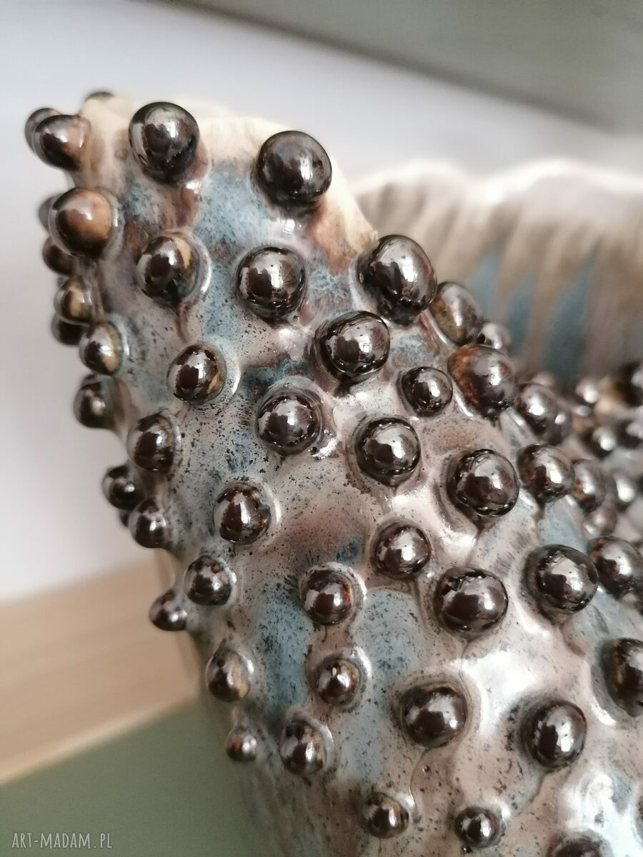 Zestaw dwóch wazonów "Deszcz meteorów" (ceramika handmade)