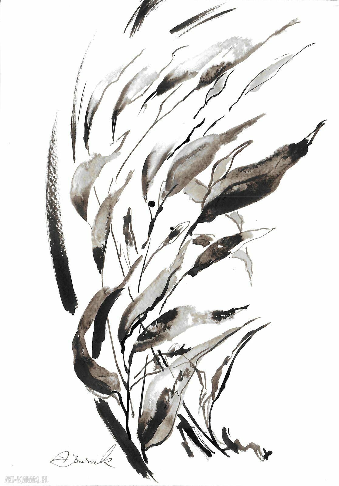 Zestaw grafik „Jestem” - ręcznie malowane oryginały 21 x 30 cm i 14 x 19 cm