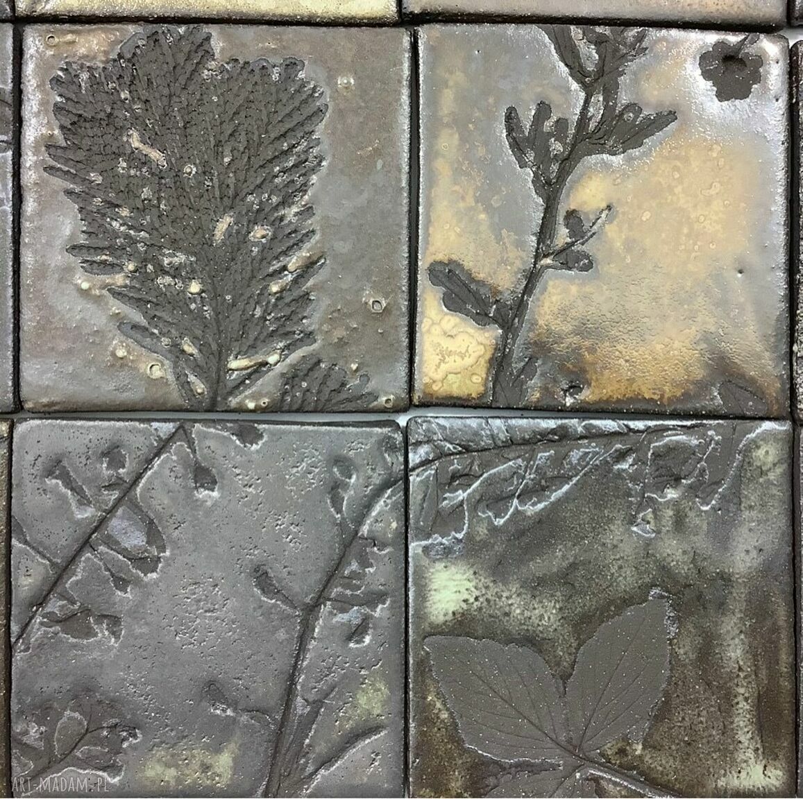 Zestaw kafli ceramicznych Łąka nocą