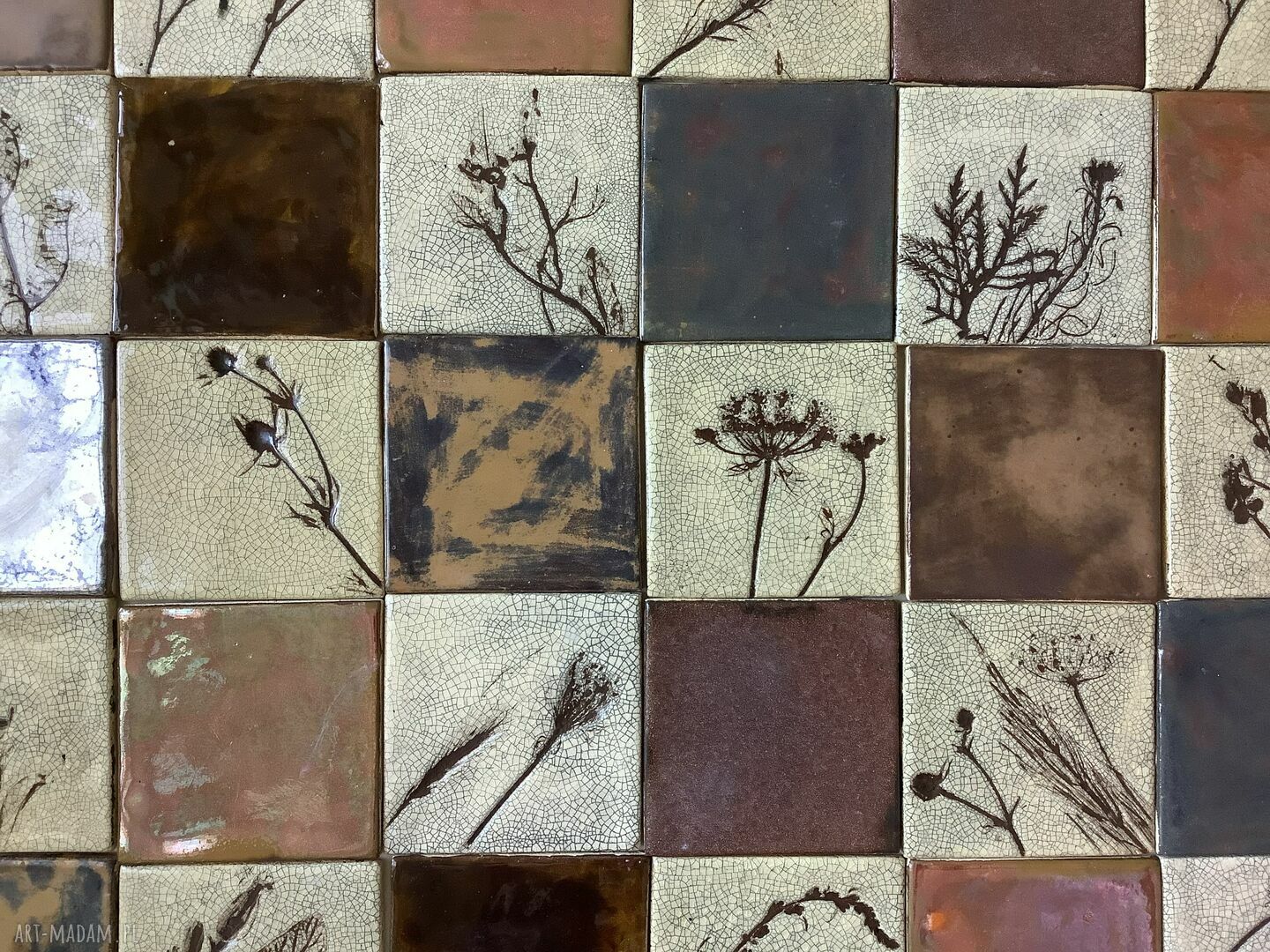 Zestaw kafli ceramicznych „Z wiejskiej chaty III”