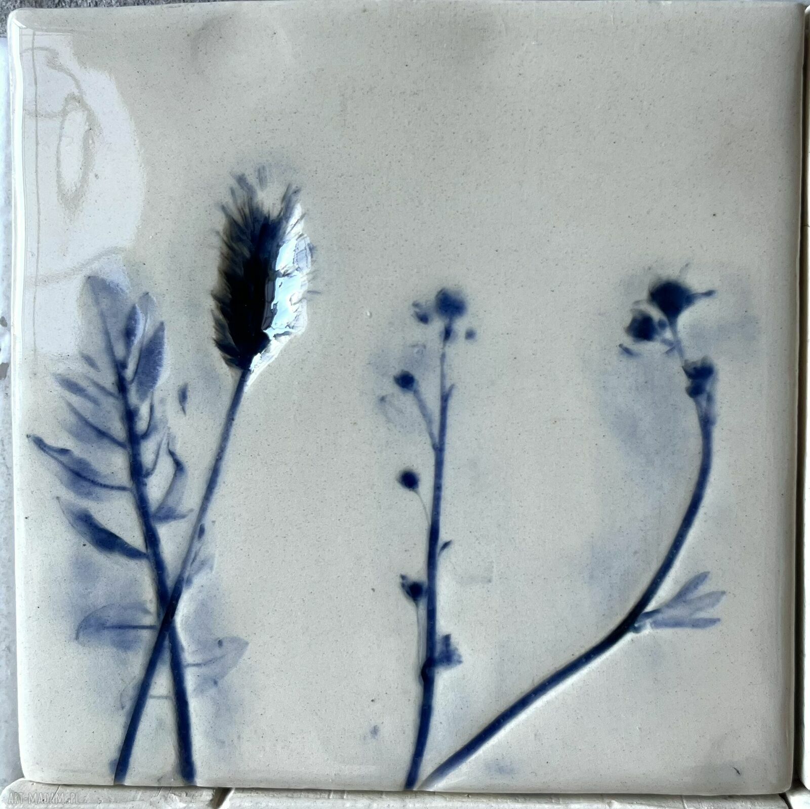Zestaw kafli ceramicznych „z Delft” (16 płytek)