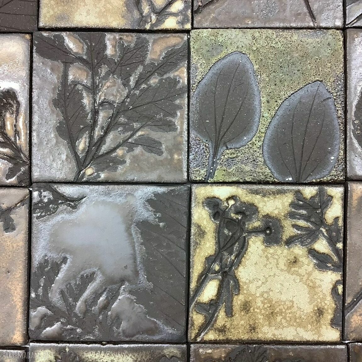 Zestaw kafli ceramicznych Łąka nocą