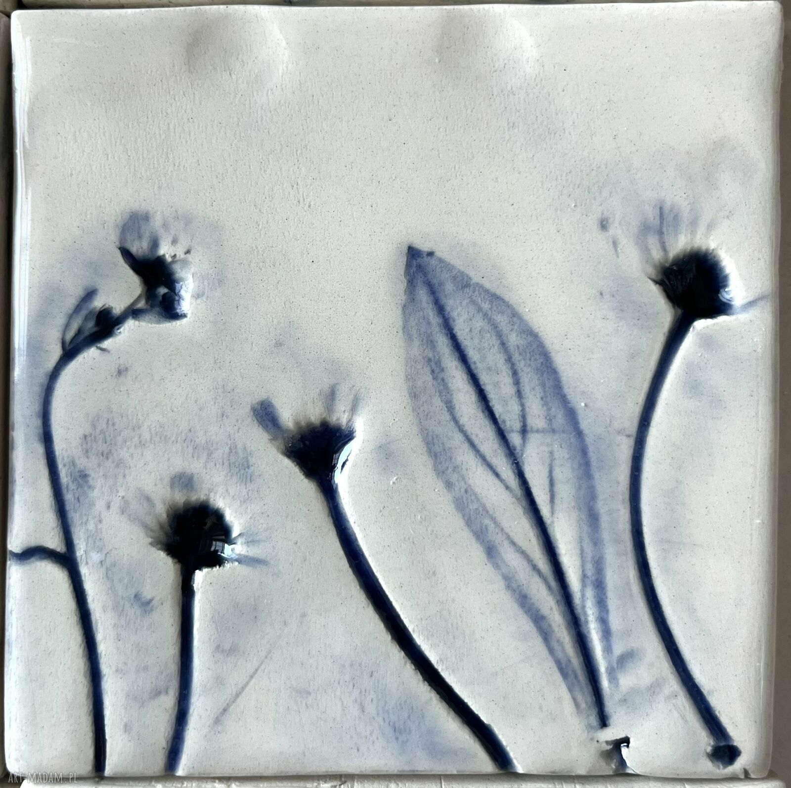 Zestaw kafli ceramicznych „z Delft” (16 płytek)