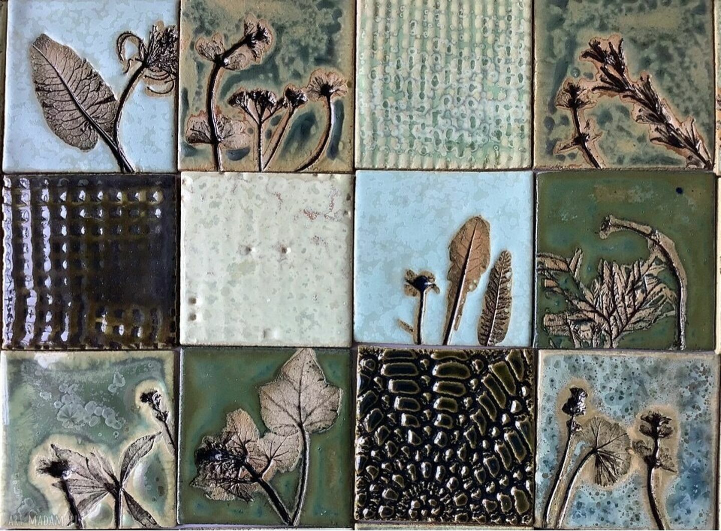 Zestaw kafli ceramicznych „Tajemniczy ogród XIV” - do kuchni i łazienki