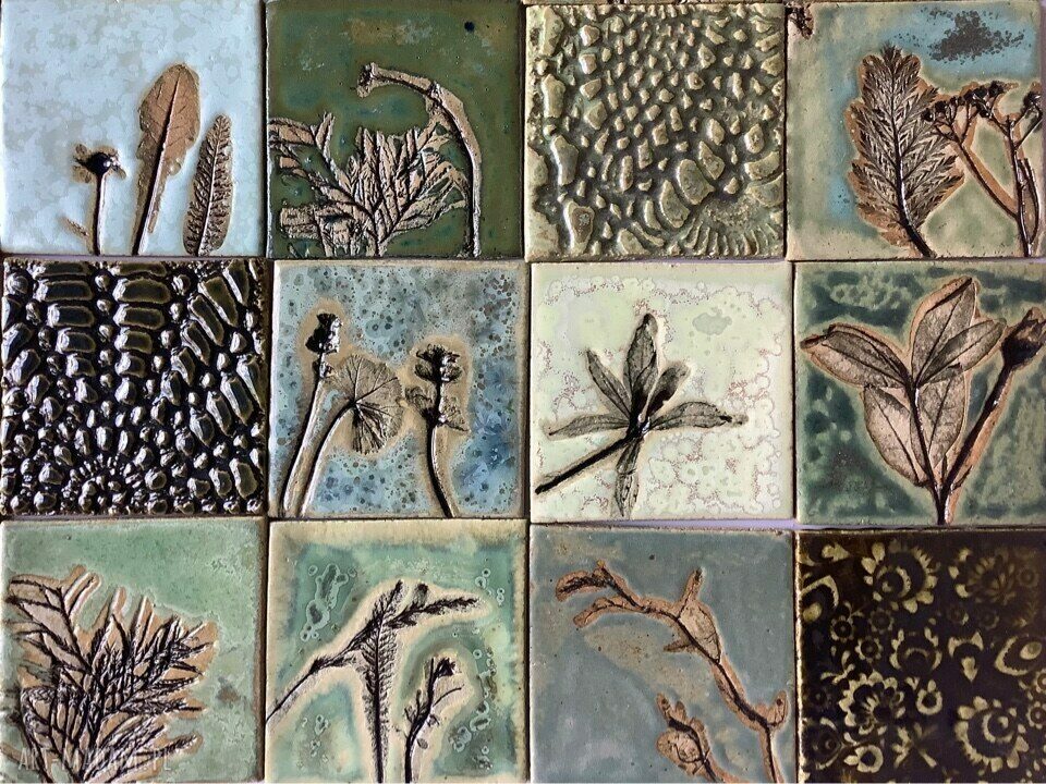 Zestaw kafli ceramicznych „Tajemniczy ogród XIV” - do kuchni i łazienki