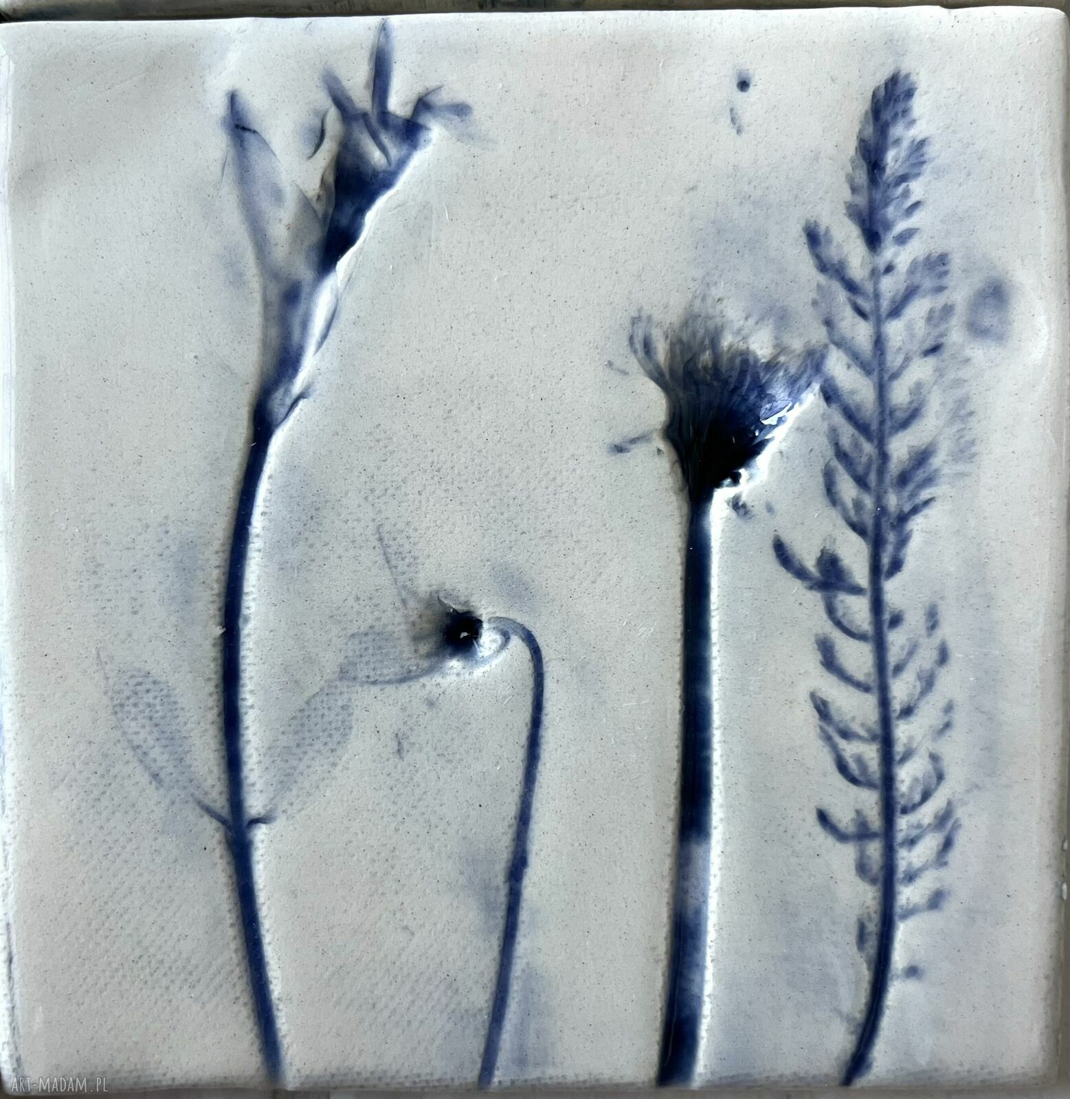Zestaw kafli ceramicznych „z Delft” (16 płytek)