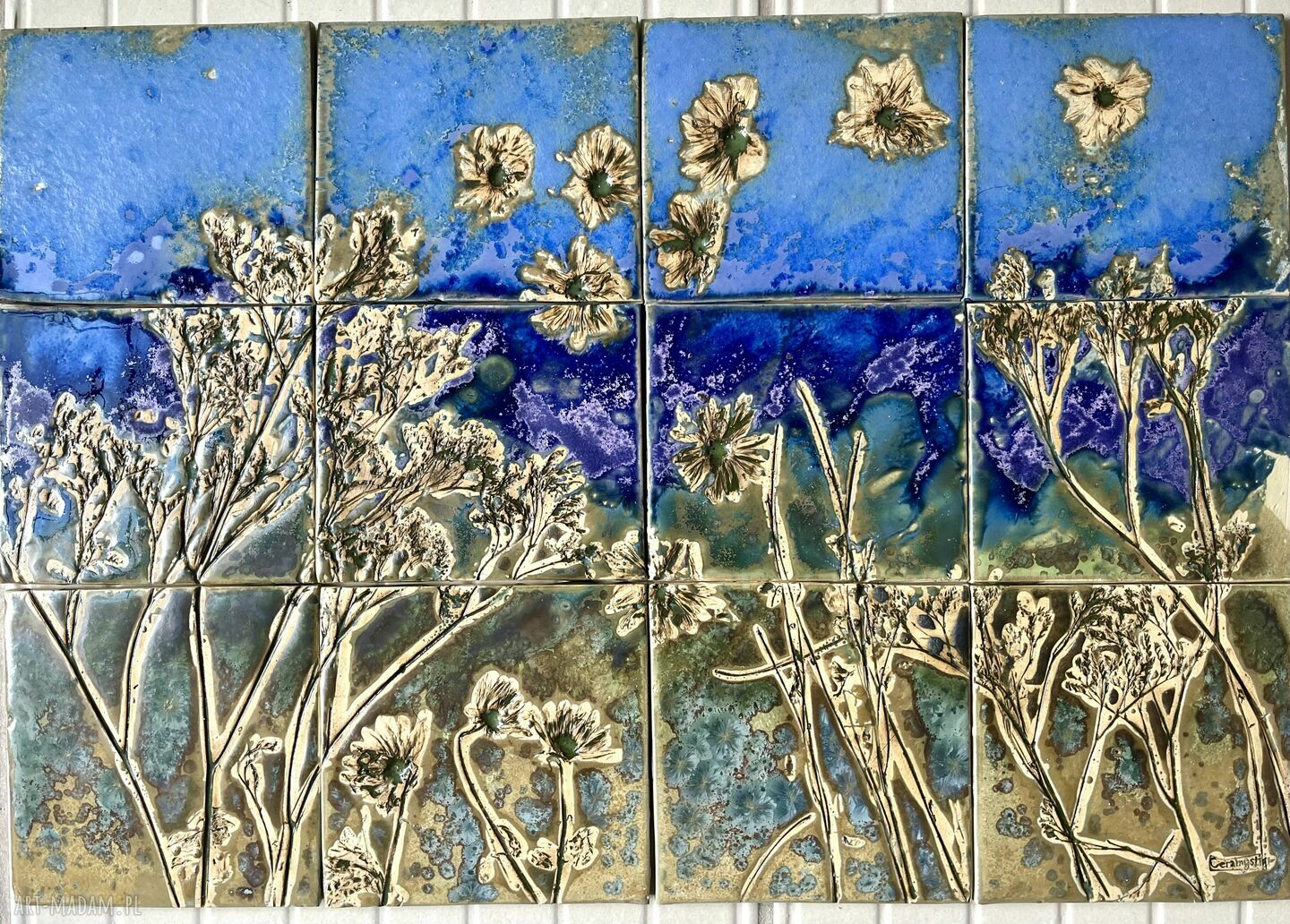 Zestaw kafli ceramicznych „Letnia łąka VII”