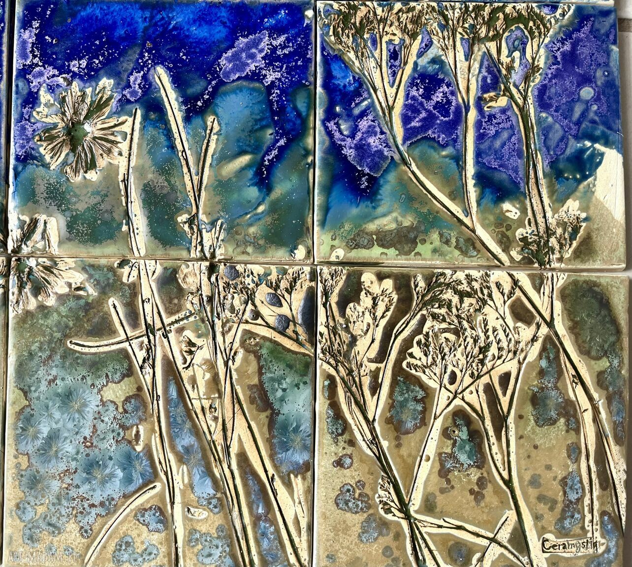 Zestaw kafli ceramicznych „Letnia łąka VII”