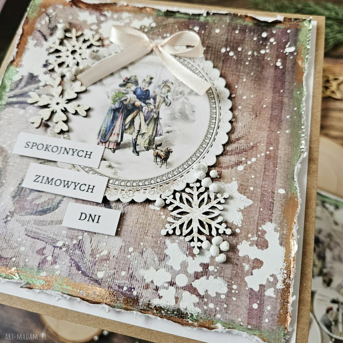 święta upominek: Zestaw kartki świąteczne Ręczne wykonanie