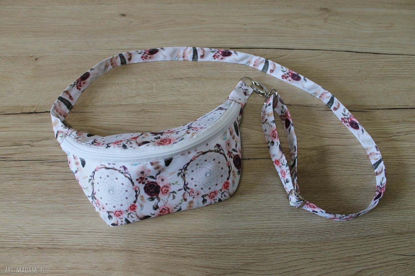 Zestaw: nerka, piórnik, kosmetyczka i etui na klucze - "Łapacze snów" (handmade)