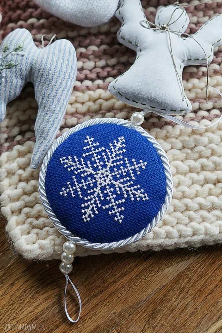 Zestaw ozdób świątecznych No 14 (7 szt.) - handmade do choinki i na prezent
