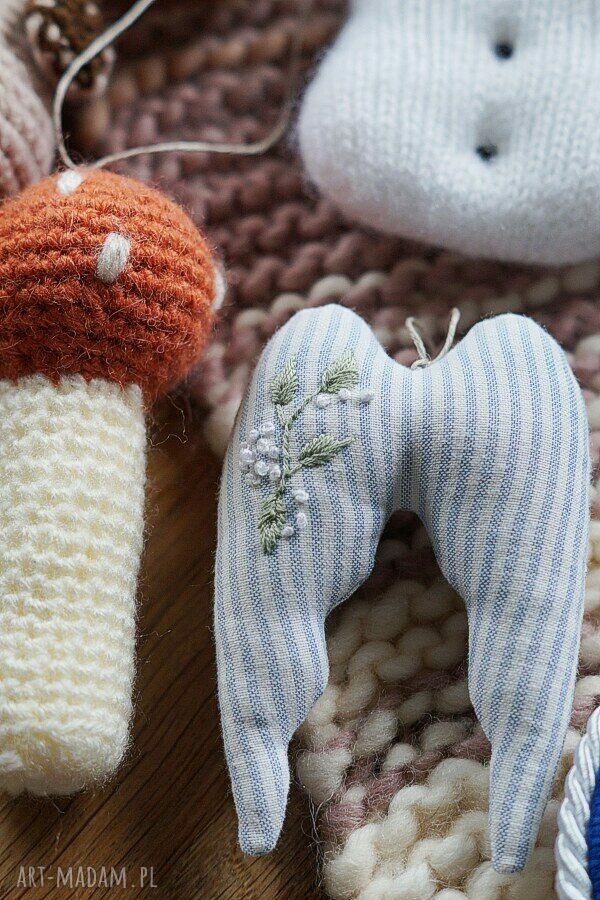 Zestaw ozdób świątecznych No 14 (7 szt.) - handmade do choinki i na prezent