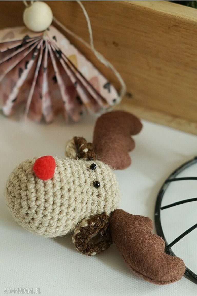 Zestaw ozdób świątecznych No 14 (7 szt.) - handmade do choinki i na prezent