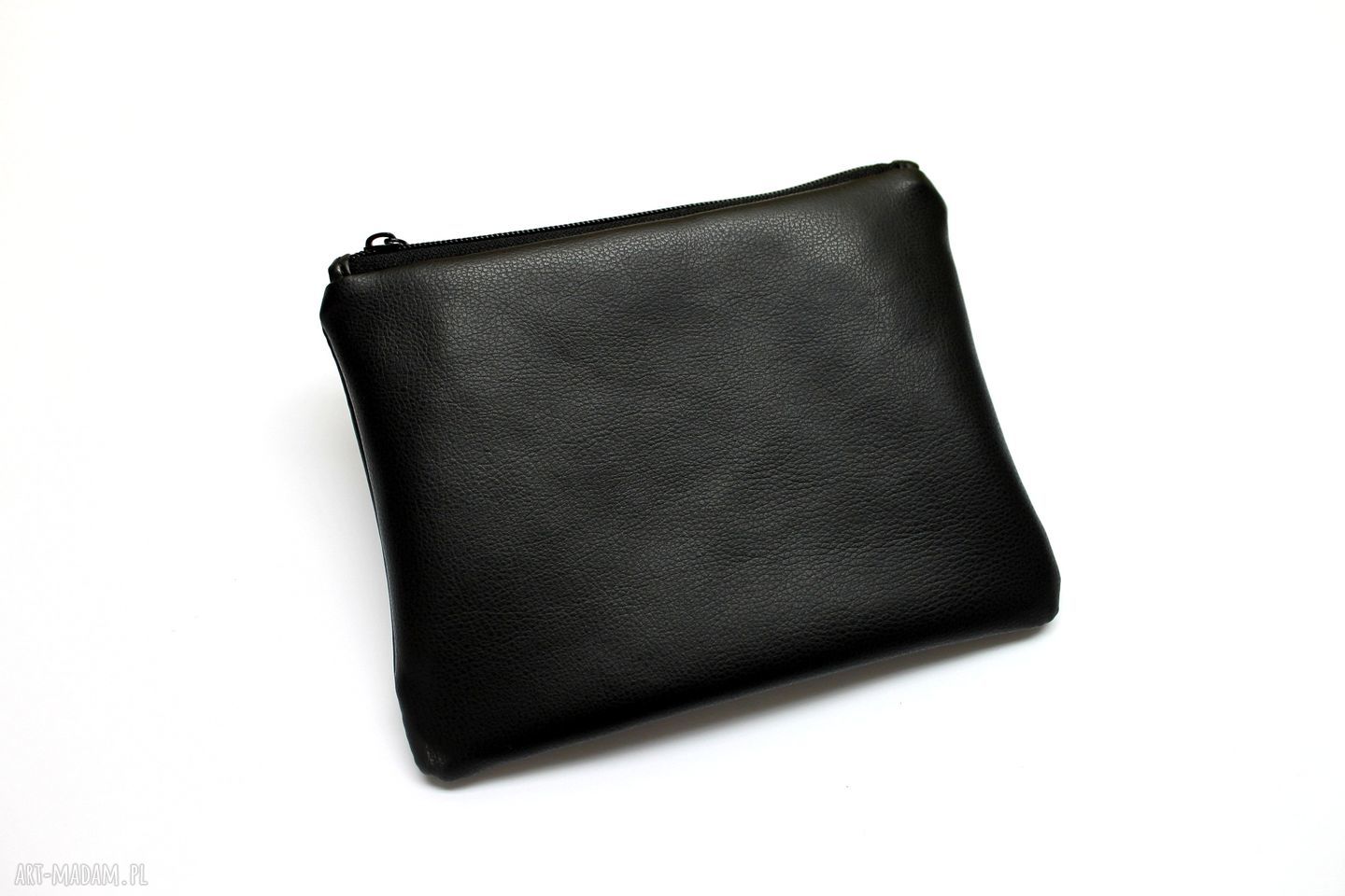 Zestaw piórnik i kosmetyczka czarny - elegancki komplet handmade