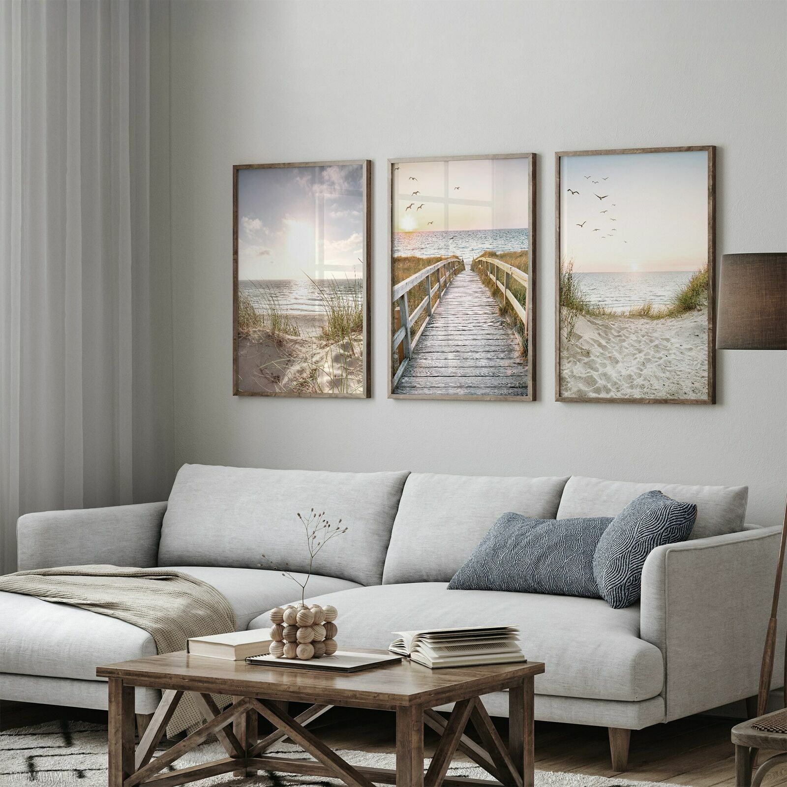 Pejzaże morskie - zestaw 3 plakatów 40x50 cm set199 bez ramek
