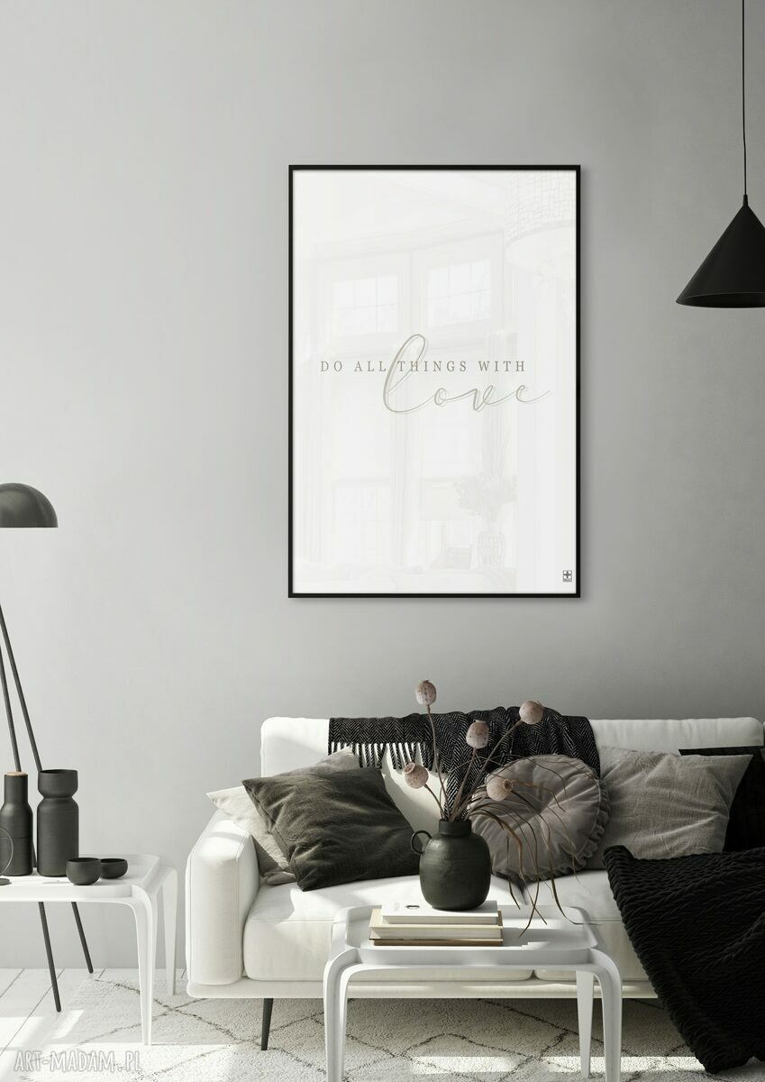 Zestaw plakatów 50x70 cm abstrakcje z napisem GC - 3 sztuki