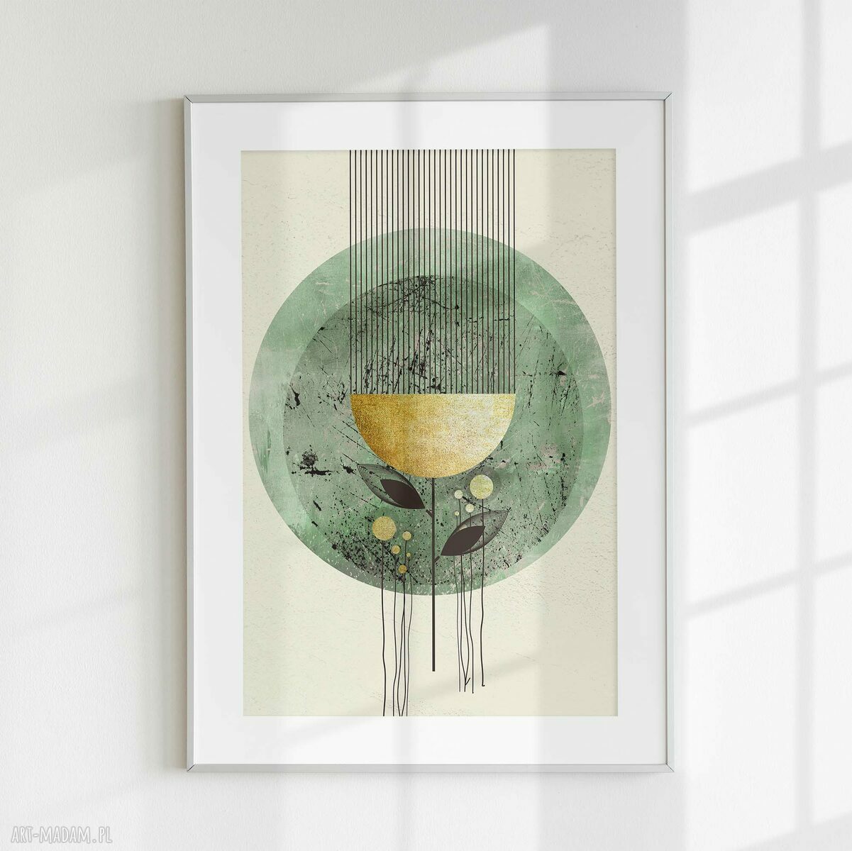 Zestaw 2 plakatów 30x40 cm - abstrakcyjne kwiaty (set22)