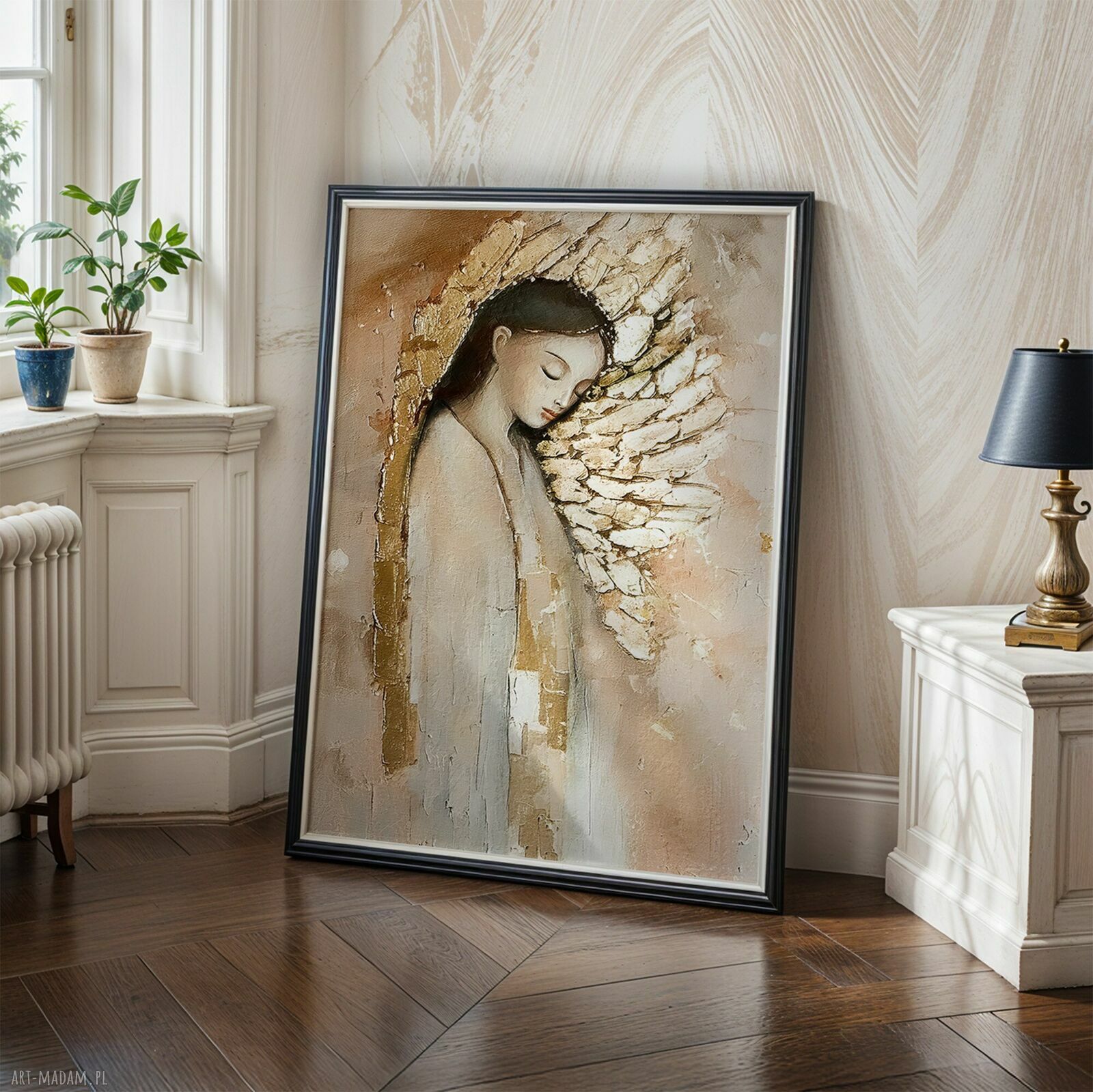 Zestaw plakatów 2x40x50 cm Anioły (set234) - delikatna dekoracja do salonu i sypialni