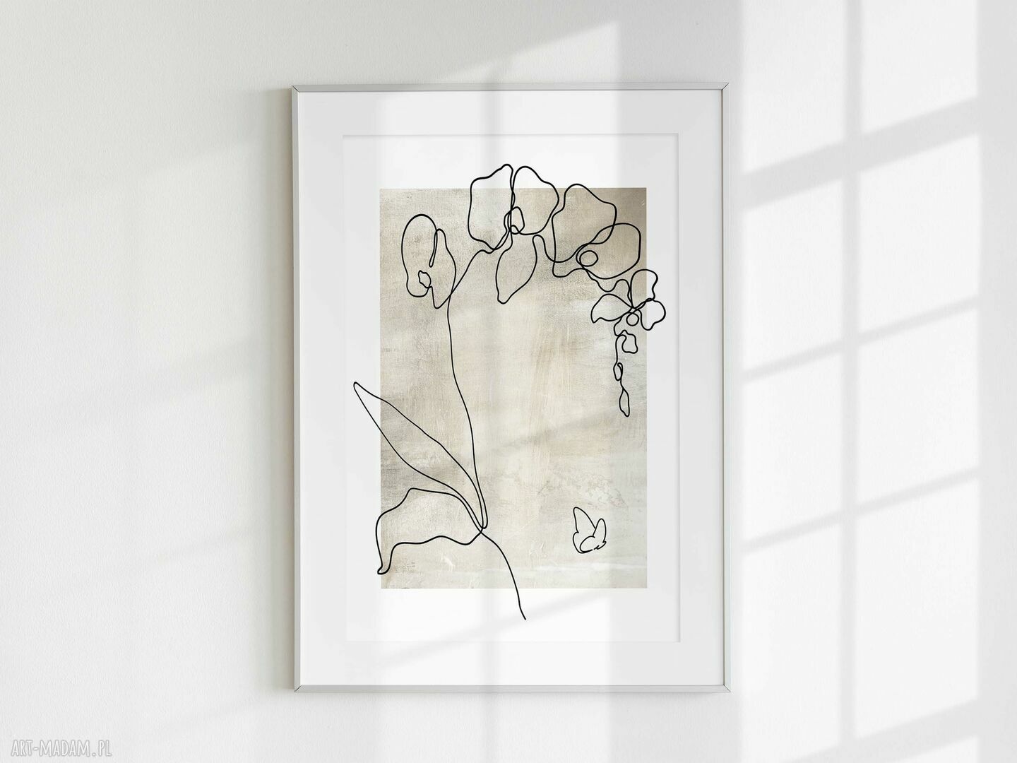 Zestaw plakatów 30x40 cm - neutralna abstrakcja line art (tryptyk)
