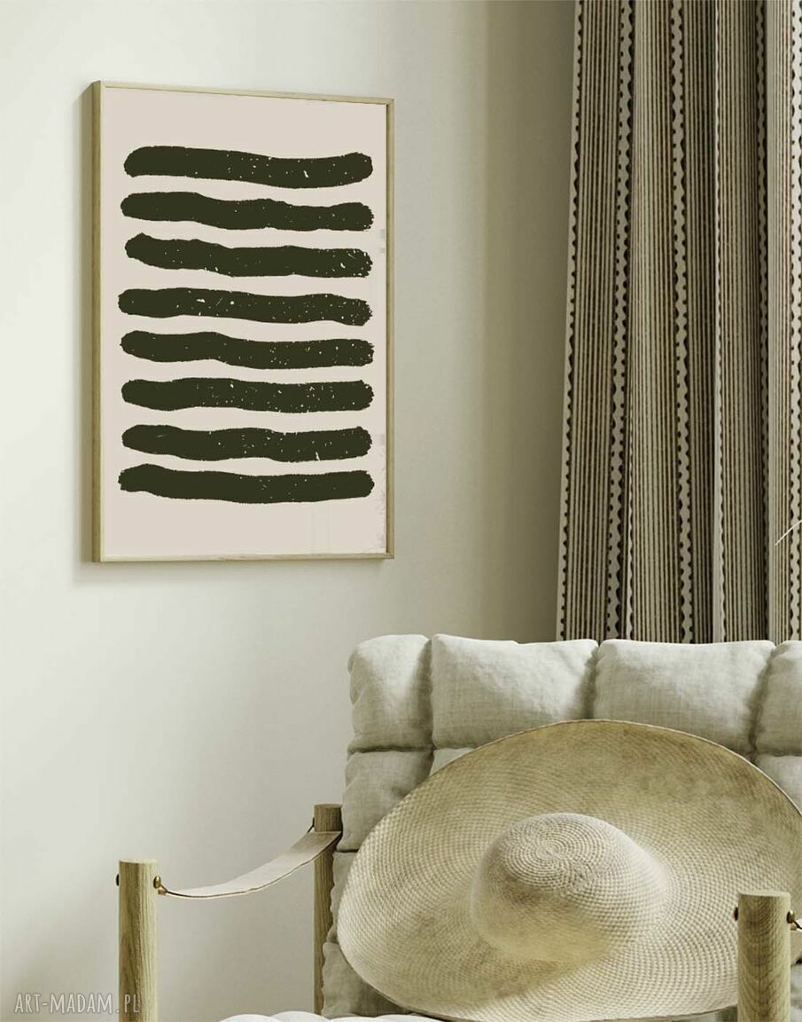 Zestaw plakatów 40x50 cm Mid-Century Modern (3 szt.) - abstrakcja geometryczna