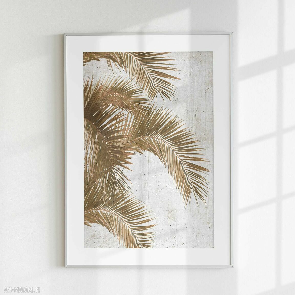 Zestaw plakatów 2x 50x70 cm - liście palmy boho (flow_12)