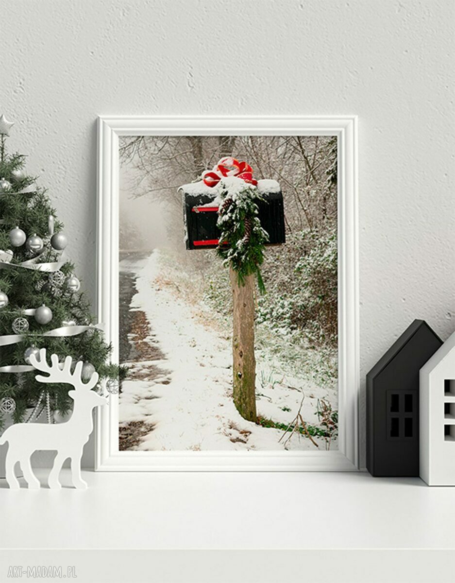 Zestaw plakatów świątecznych HO HO HO - 3 szt. 30x40 cm (bez ramek)