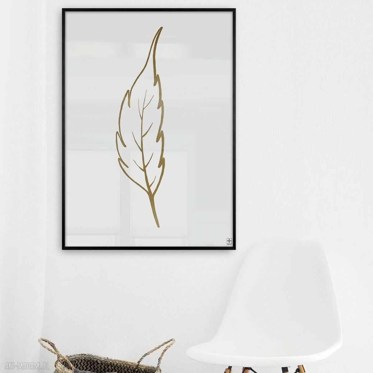 Zestaw 2 plakatów 30x40 cm Koło i liść (74) - matowe wydruki