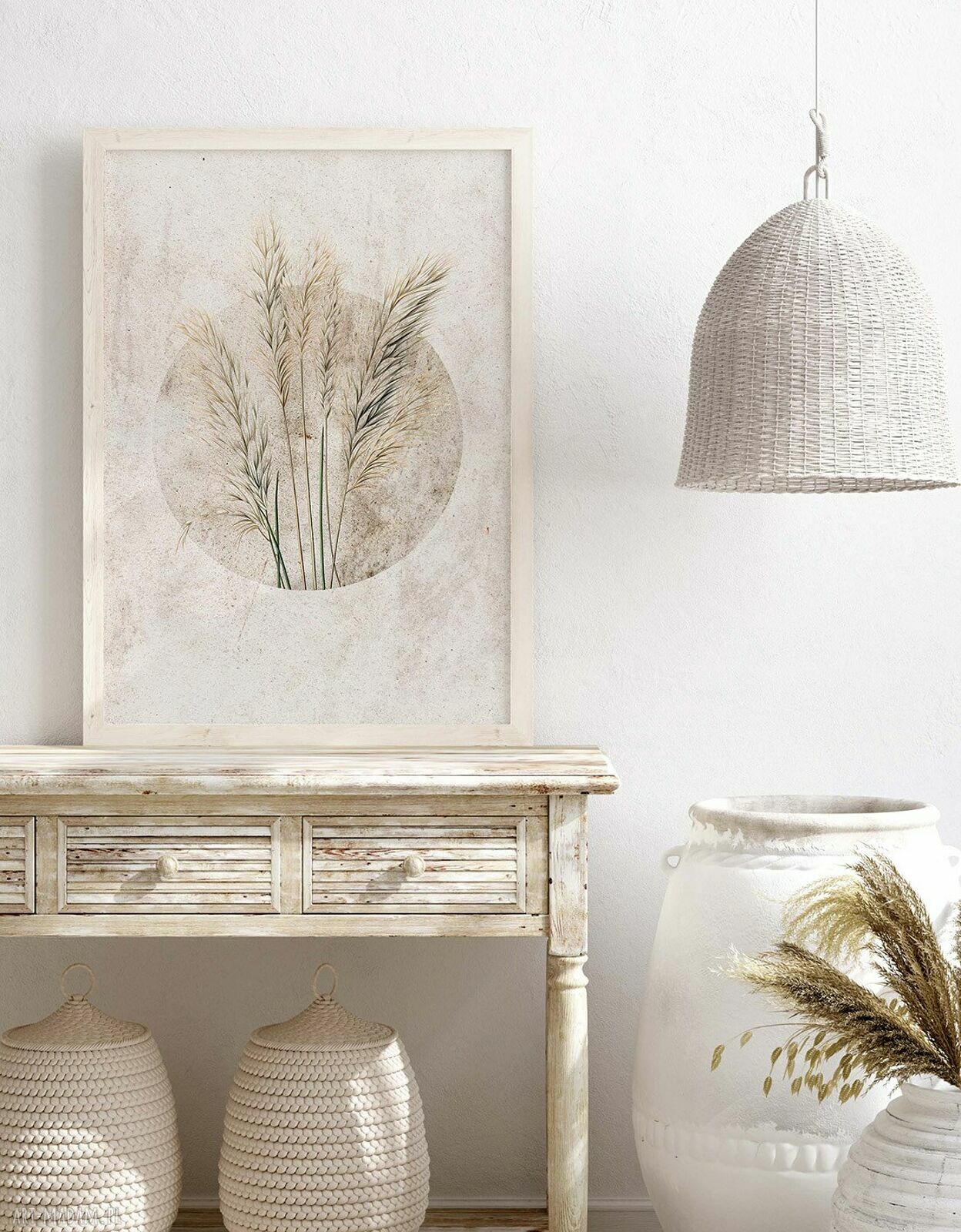 Zestaw plakatów boho 40x50 cm set185 - tryptyk na ścianę (3 sztuki)