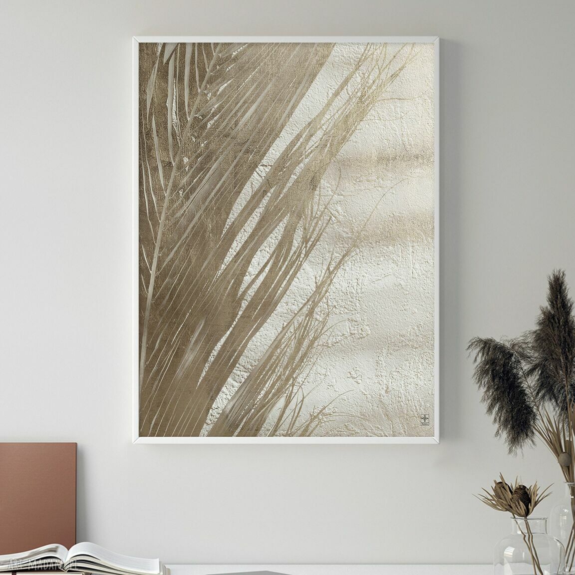 Zestaw 2 plakatów 30x40 cm: abstrakcja niegeometryczna 99 (liść)