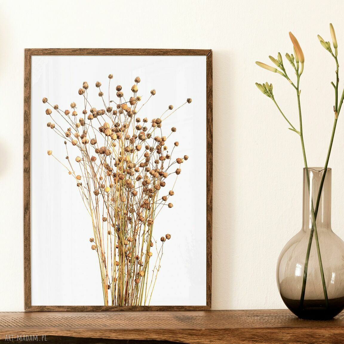 Zestaw plakatów boho 50x70 cm - beżowe motywy botaniczne (2 szt.)