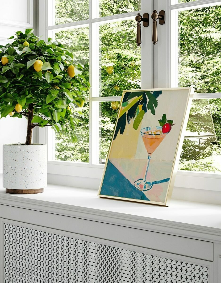 Tryptyk plakatów do kuchni 40x50 cm - kolorowe drinki