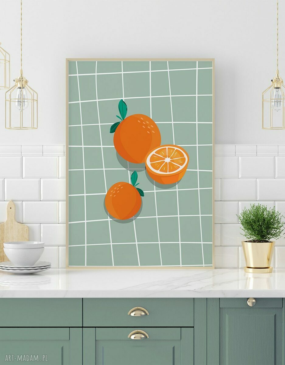 Zestaw plakatów 30x40 cm Owocowe retro (3 szt.)