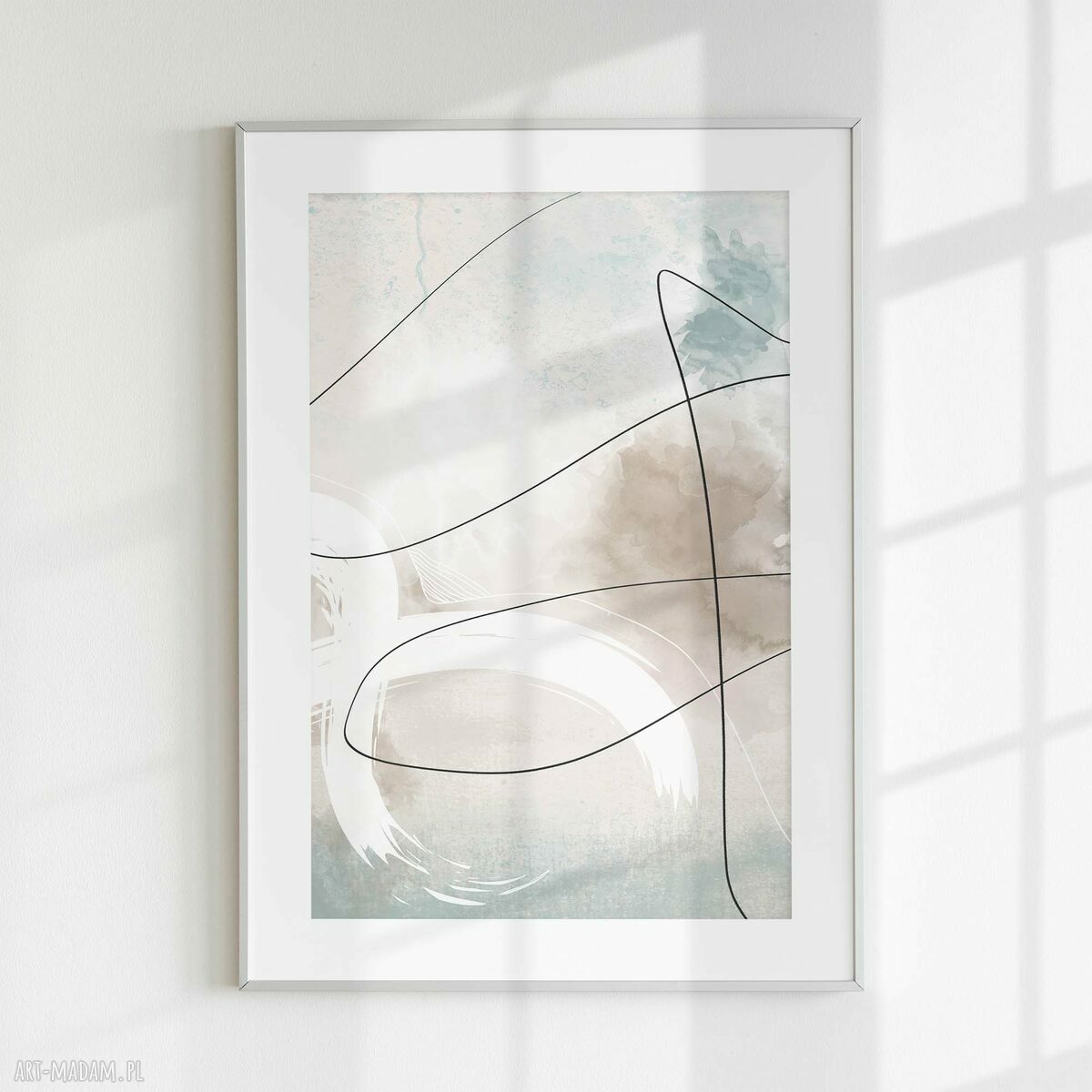 Zestaw 2 plakatów 50x70 cm Pastelowe abstrakcje - grafiki na ścianę