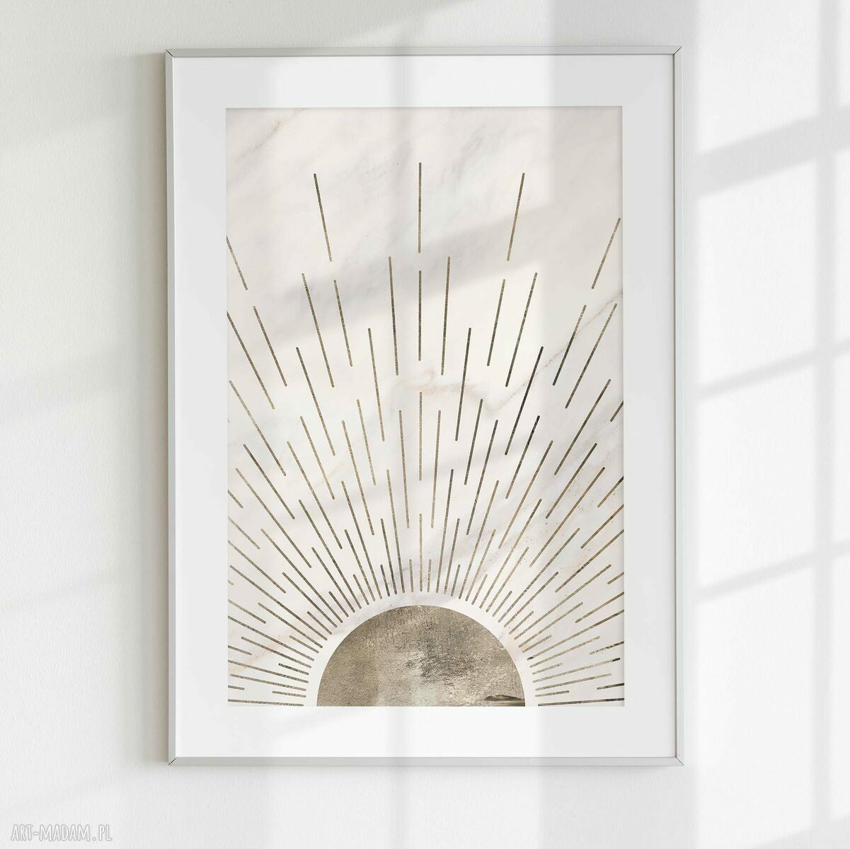 Boho w beżach: zestaw 3 plakatów 30x40 cm Mid Century Modern (abstr_13)