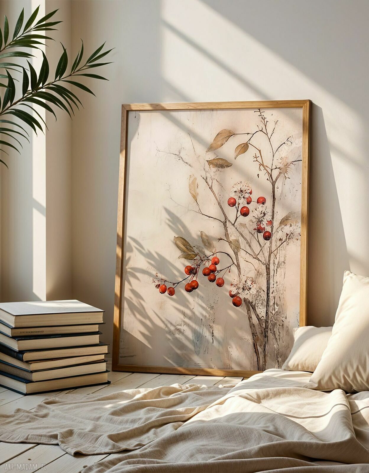 Botaniczny tryptyk: zestaw plakatów 30x40 cm Gałązki z owocami