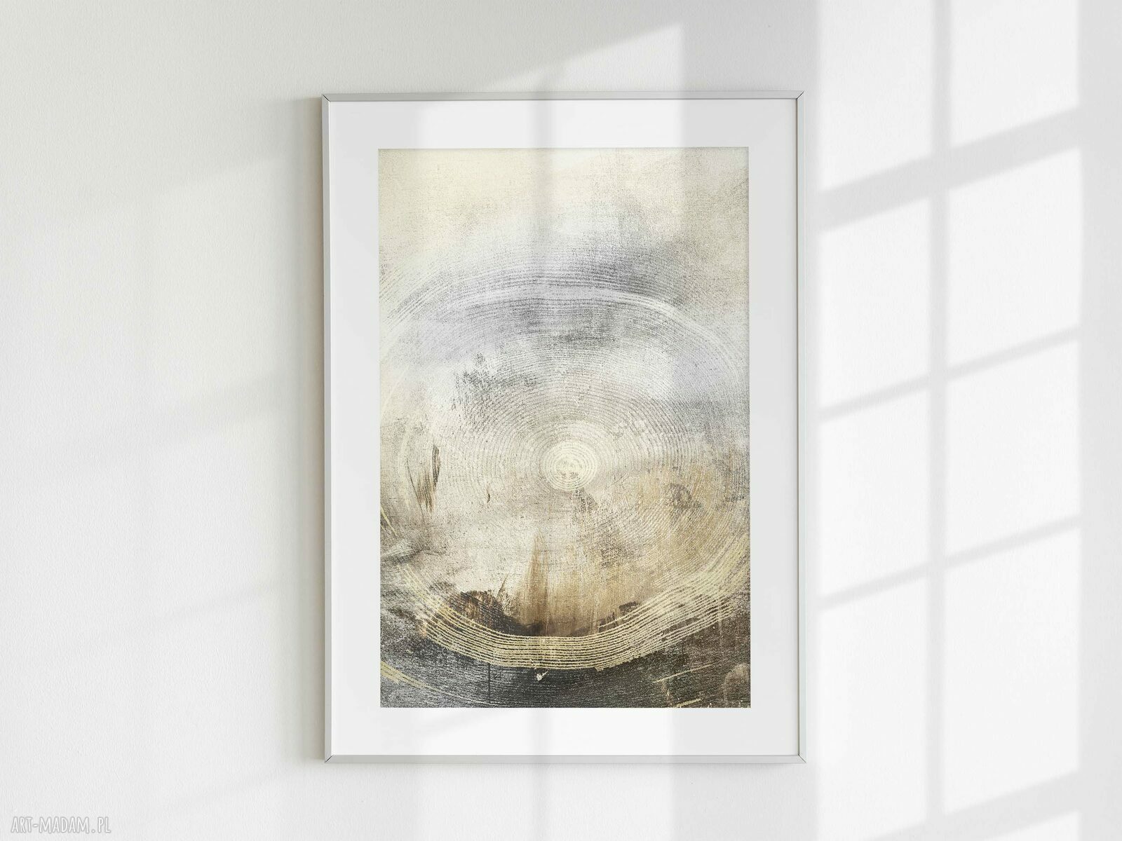 Zestaw plakatów 30x40 cm neutralna abstrakcja beż-czarny (tryptyk 3 szt.)